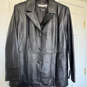 Woman's Leather Coat - Size 3X  NEW/NEVER WORN